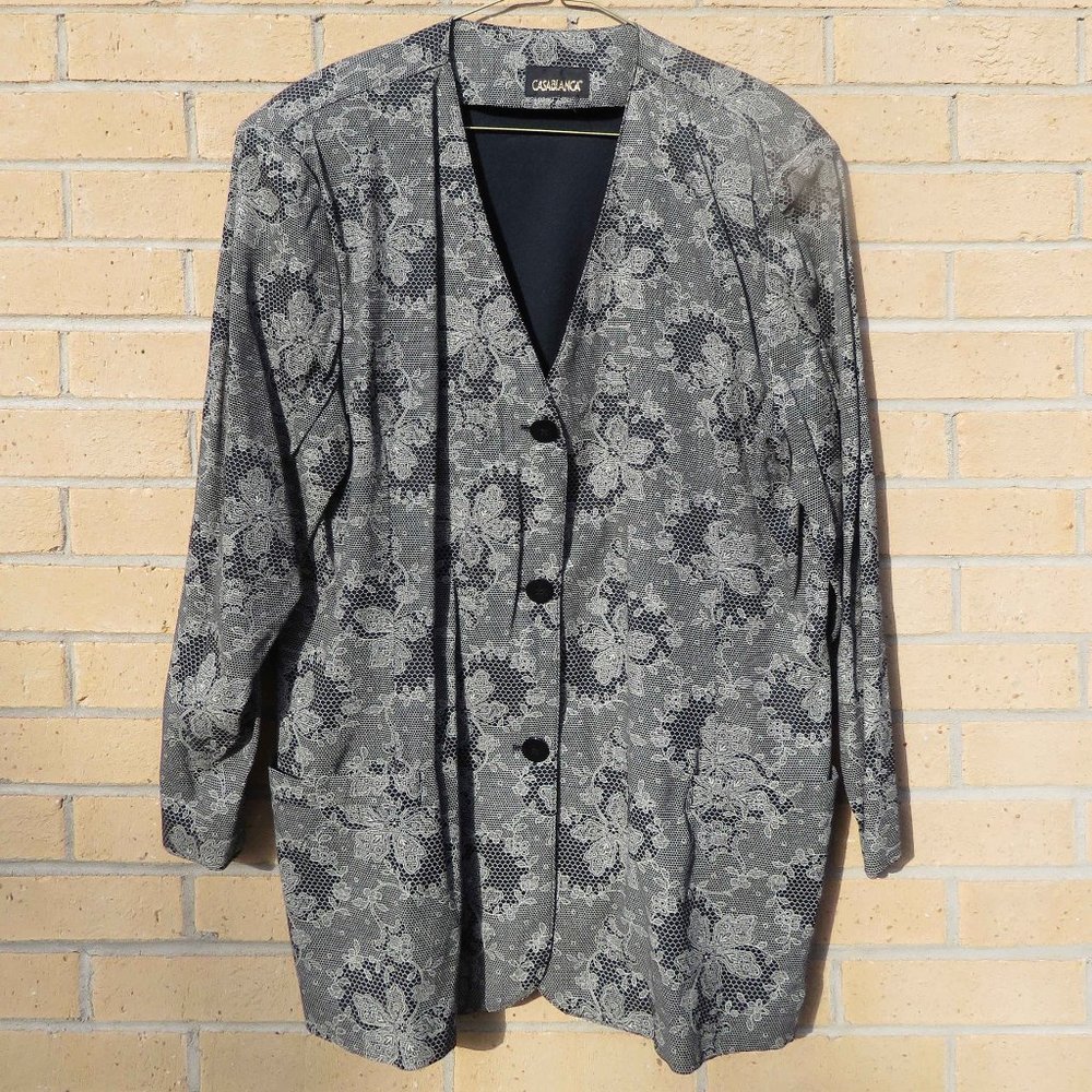 Casablanca Long Jacket Blazer Lightweight size 14 - preowned